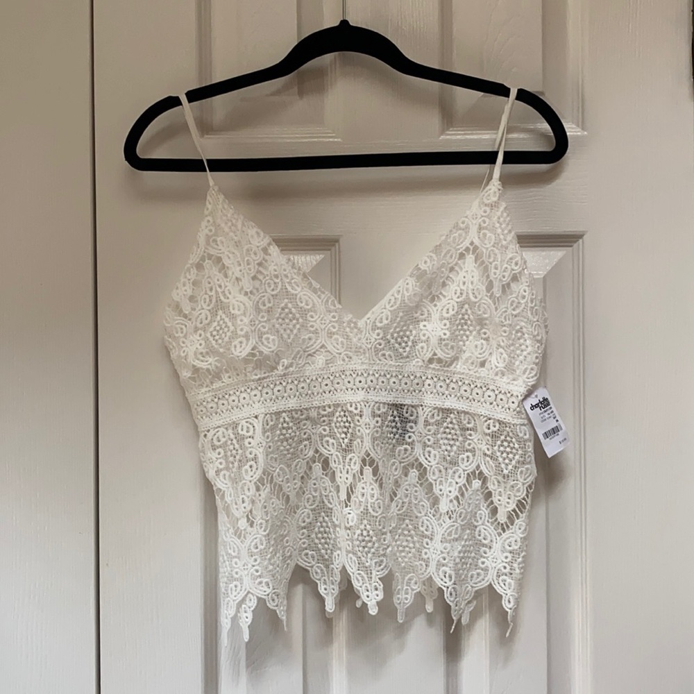 White lace top